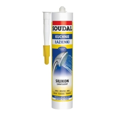 Silikon sanitarny Soudal 280 ml biały