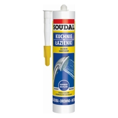 Silikon sanitarny Soudal 280 ml bezbarwny