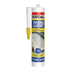 Silikon sanitarny neutralny Soudal biały 280 ml
