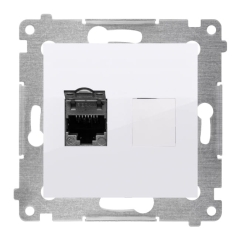 Gniazdo komputerowe S54 RJ45 kat. 6 białe