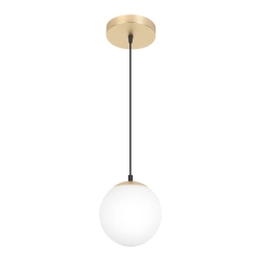 Lampa wisząca Dorres E14 IP44 złota matowa