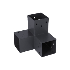 Łącznik do drewna narożnik 7 x 7 cm 90 st. 3-końce Suki Plug-in antracyt