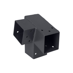 Łącznik do drewna prosty prawy 7 x 7 cm 75 st. 3-końce Suki Plug-in antracyt