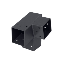 Łącznik do drewna prosty lewy 7 x 7 cm 75 st. 3-końce Suki Plug-in antracyt