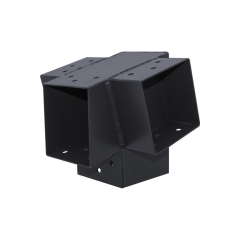 Łącznik do drewna prosty 9 x 9 cm 75 st. 4-końce Suki Plug-in antracyt