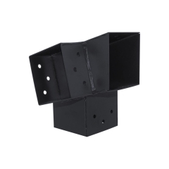 Łącznik do drewna narożnik prawy 9 x 9 cm 105 st. 3-końce Suki Plug-in antracyt