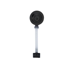 Spust 90 mm z przelewem GL0028 czarny GERMANLINE