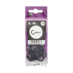 Hak oczkowy otwarty 3 x 16 mm 15 szt. Standers