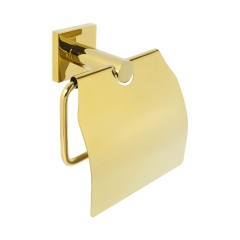 Uchwyt ścienny na papier toaletowy Nero Gold Ba-De