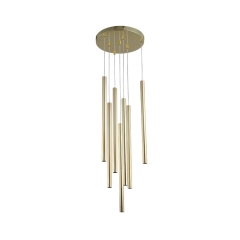 Lampa wisząca Lungo złota 7 x G9 Light Prestige