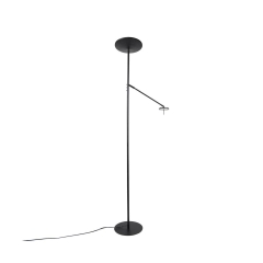 Lampa podłogowa Mirasol z lampką do czytania czarna LED Inspire