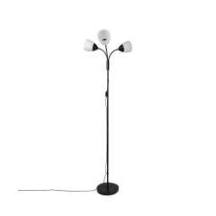 Lampa podłogowa Dahila czarna 3 x E27 Inspire