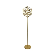 Lampa podłogowa Denmark złota E27 Polux