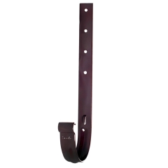 Scala Plastics Hak rynnowy metalowy długi G125 brązowy