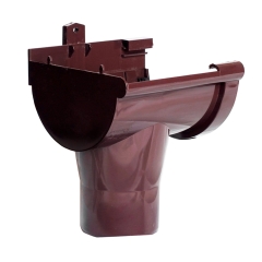 Scala Plastics Lej spustowy lewy G125 PVC brązowy