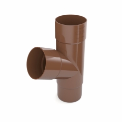 Bryza Trójnik 90/90/90 mm PVC brąz