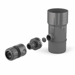 Bryza Odzyskiwacz wody deszczowej 63mm PVC grafit