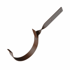 Bryza Hak rynnowy metalowy skręcony 75 mm brąz