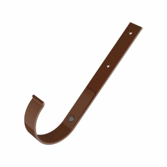 Bryza Hak rynnowy metalowy prosty 125 mm brąz