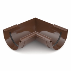 Bryza Narożnik wew. 125 mm PVC brąz