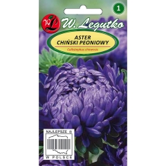 Aster chiński peoniowy fioletowy 1 g