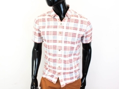 O Hugo Boss Orange Mens Shirt Checks size S
