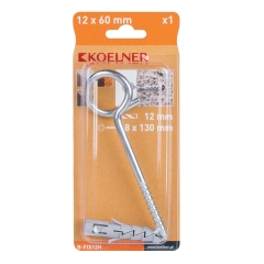 Koelner Kołek FIX rozporowy 12mm z hakiem ślimakowym 1szt