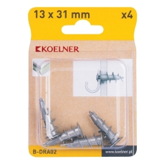 Koelner Kołek driva metal 13x31mm 4szt.
