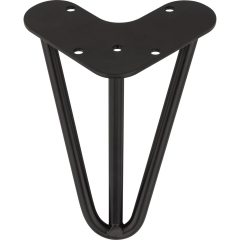 Noga meblowa metalowa czarna 15 cm