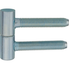 Metro Zawias drzwiowy wkręcany ocynkowany biały 12x50mm