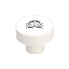 Gamet Gałka meblowa biała auto 36mm