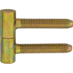Metro Zawias drzwiowy wkręcany ocynkowany żółty 12x50mm