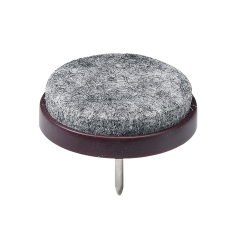Hettich Podkładki ślizgowe brązowe śr. 28 mm 4 sztuki