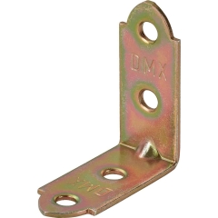 Kątownik meblowy 30 mm x 30 mm x 14 mm ocynkowany na żółto