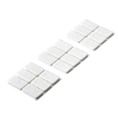 Hettich Podkładki filcowe białe 36x22mm 18szt