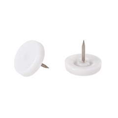 Suki Podkładki plastikowe z gwoździem białe 26mm 8szt