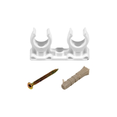 Uchwyt rury-5szt 20/22mm podwójny z kołkiem