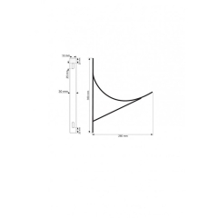 Wspornik naczynia wyrównawczy kpl 2 szt 35x26x3