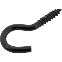 Hak otwarty czarny ocynkowany 5,2x60mm 4szt