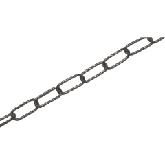 Lux-Tools Łańcuch dekoracyjny przędzany czarny 4mm 2m