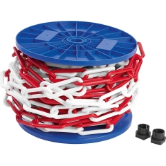 Łańcuch plastikowy biało/czer 8mm
