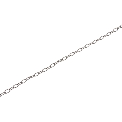 Lux-Tools Łańcuch dekoracyjny czarny 2mm 2m