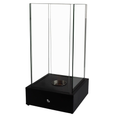 DuraHealth Biokominek Tyfon duży czarny 28 x 28 x 56 cm