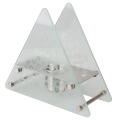 DuraHealth Biokominek Trigona trójkąt szkło 29 x 25 x 11 cm