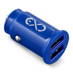 Ładowarka samochodowa CUTE 2xUSB granatowa