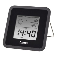 Termometr higrometr TH50 czarny