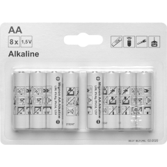 Baterie alkaliczne AA zestaw 8szt.