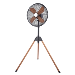 Wentylator podłogowy trójnożny 40cm 50W drewniany