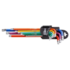 Klucze Torx T10-50 kolorowe zestaw 9szt