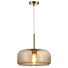 Lampa wisząca JAMILLA amber śr.33cm E27